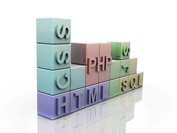 Webdesign Tetris 3d kavramı