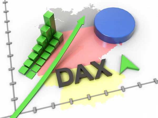 Dax 3D Konzept — Stockfoto