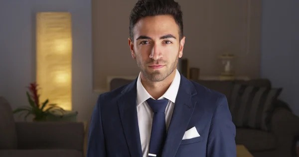 Handsome Mexican man in suit — Stock Photo, Image