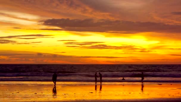 Lado del mar al atardecer — Vídeo de stock