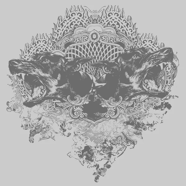 Doberman Crest illüstrasyon