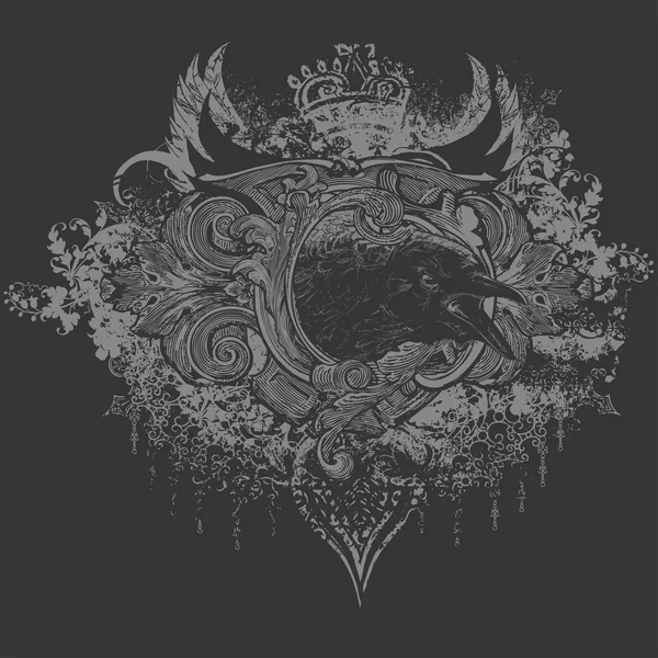 Çığlık karga vektör çizim