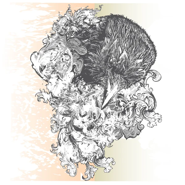 Kargalar vektör çizim iç içe