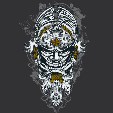 Ancient Mask Vector Illustration clipart