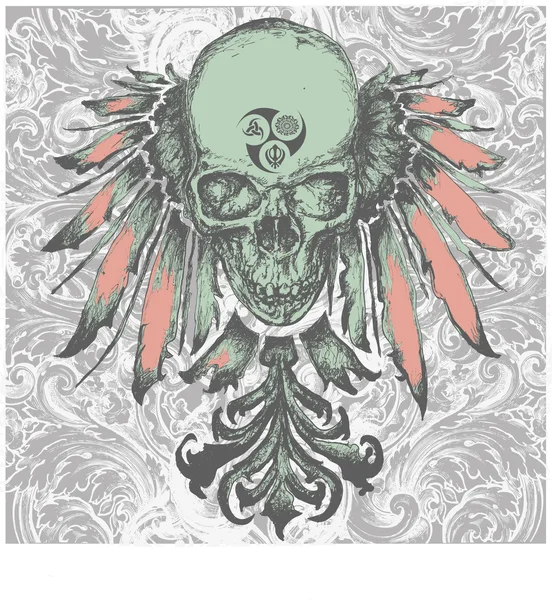 Kafatası Crest tasarım