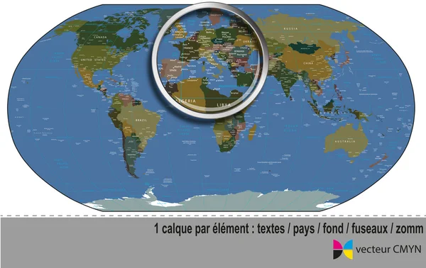 世界 mapp — ストックベクタ