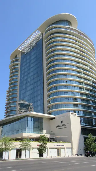 Bakú Azerbaiyán Agosto 2020 Absheron Marriott Hotel Building — Foto de Stock