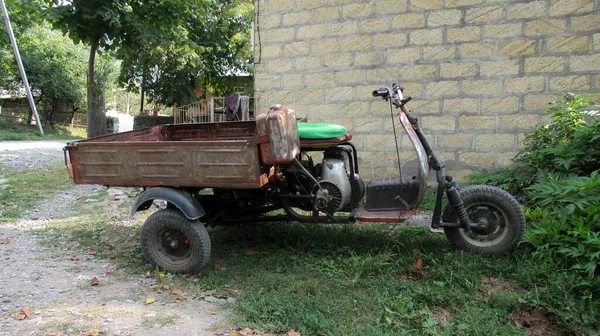 Moto Ruso Soviético Aldea Rural Azerbaiyán —  Fotos de Stock
