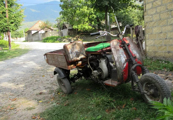 Russisch Sowjetisches Motorrad Ländlichen Dorf Aserbaidschan — Stockfoto