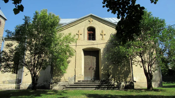 Une Église Orthodoxe Avec Une Croix Chrétienne Dessus Eglise Orthodoxe — Photo