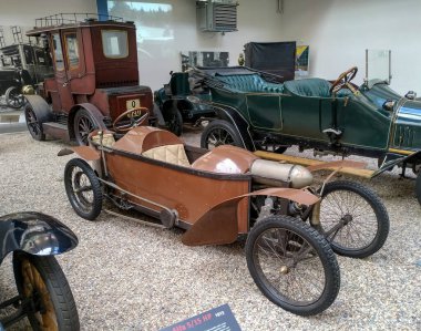 PRAG, CZECH REPUBLIC - 17 Temmuz 2019 - Prag Ulusal Teknik Müzesi 1908 yılında bilim ve teknoloji tarihiyle ilgili nadir ve eşsiz sergilerle kuruldu.