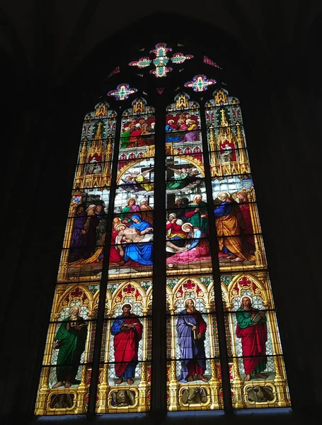 République Tchèque Prague Septembre 2017 Intérieur Cathédrale Saint Vitus Château — Photo