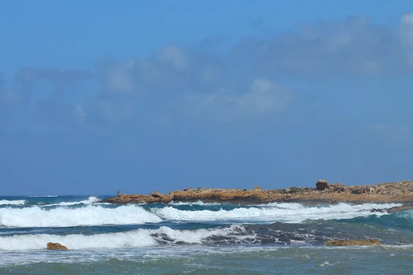 船舶、 海景、 波 — 图库照片