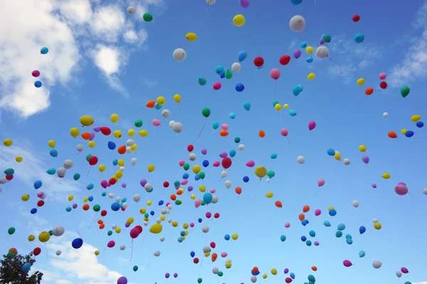 Balloons in the sky — Stock Photo, Image