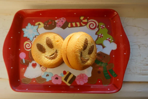 クリスマス クッキーを笑顔します。 — ストック写真