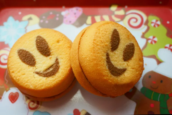 Galletas de Navidad sonrisa — Foto de Stock