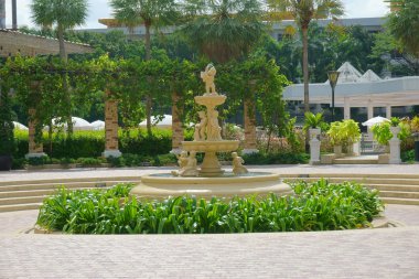 Dekorasyon ve heykeller ile Park