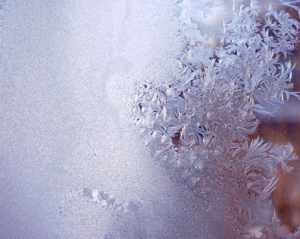 Snowflake on the window — Stock Photo, Image