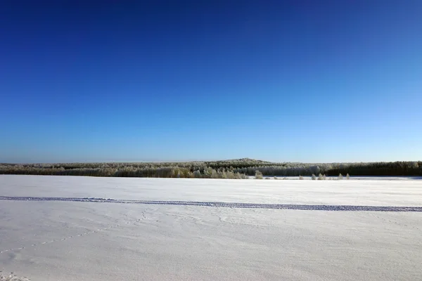 Paisagem no inverno — Fotografia de Stock