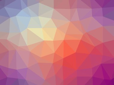 Gökkuşağı mor kırmızı sarı degrade çokgen şeklinde arka plan