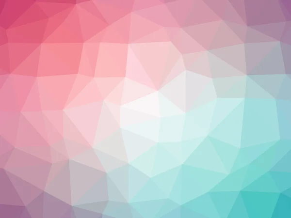ピンク青緑のグラデーション多角形形の背景 — ストック写真