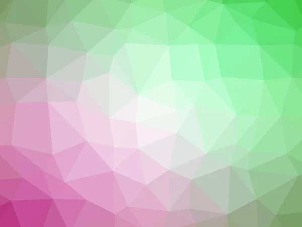 Verde rosa gradiente poligono a forma di sfondo — Foto Stock