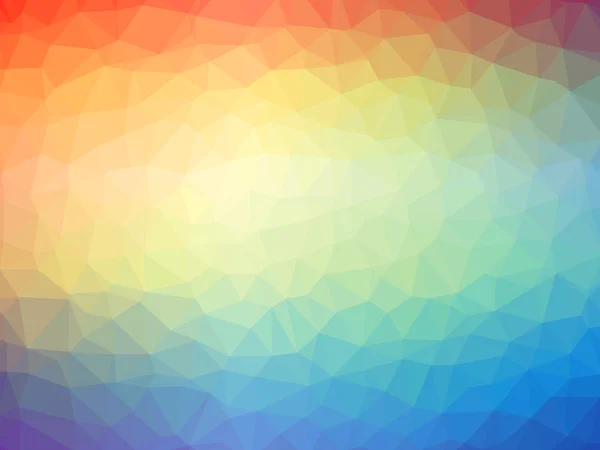 Gökkuşağı turuncu mavi degrade çokgen şeklinde arka plan