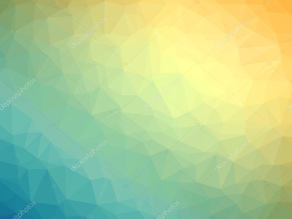 Yellow teal gradient polygon shaped background — Stock Photo