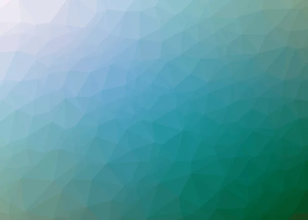 ブルー グリーン グラデーション三角形の背景 — ストックベクタ
