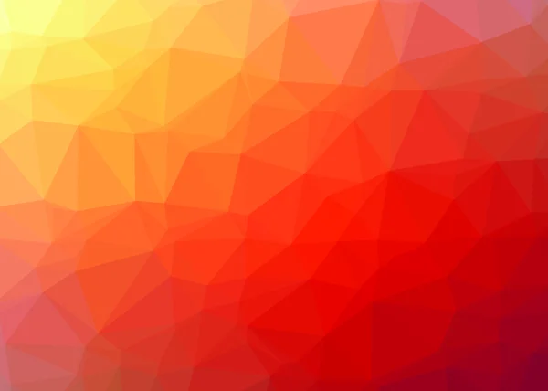 Fondo triangular de gradiente amarillo y rojo — Vector de stock