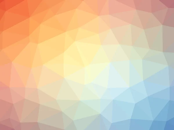 Rainbow orange blue gradient polygon shaped background — Stock Photo, Image