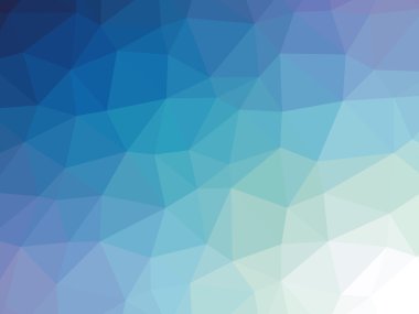 Arka plan şeklinde mavi degrade çokgen