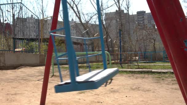 Swing in play ground — Stock Video