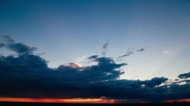 Ufuk güneş arkasında ayarının video lapse Time