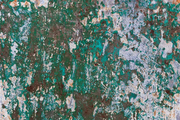 Textura metálica antigua con pintura descascarada — Foto de Stock