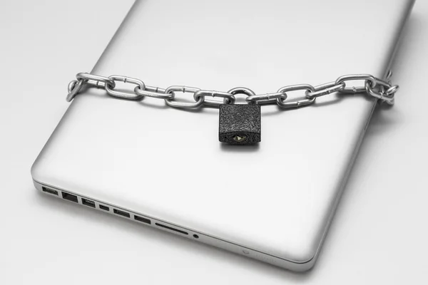 Locked laptop — Stock Photo, Image