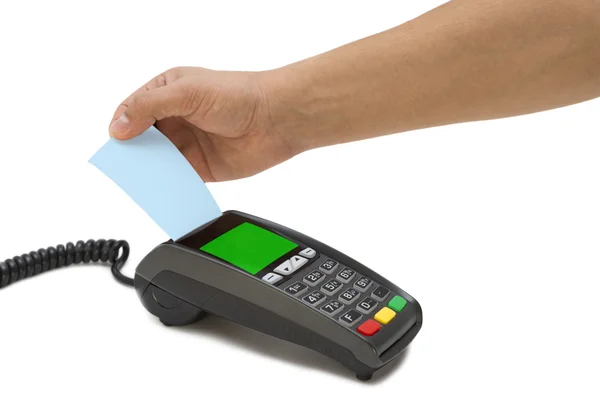 Терминал кредитной карты — стоковое фото
