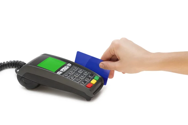 Kreditkort terminal — Stockfoto
