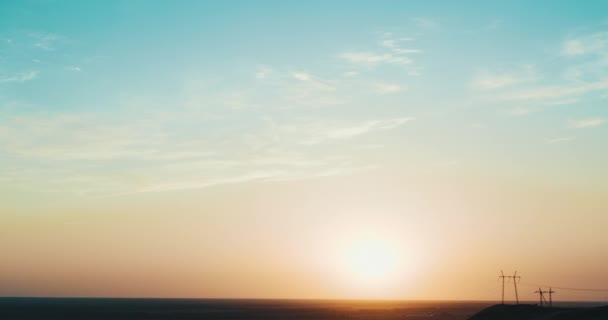 Cores laranja pôr do sol timelapse — Vídeo de Stock