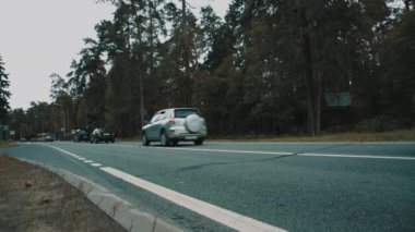 Rusya, Saint Petersburg - 2 Eylül 2015 araba sürüş contry yolda