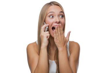 Telefonda Konuşan Güzel Kadın