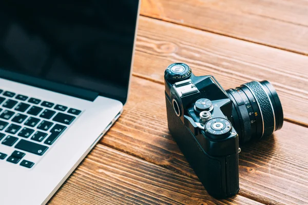 Espacio de trabajo para fotógrafo — Foto de Stock