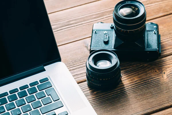 Espacio de trabajo para fotógrafo — Foto de Stock