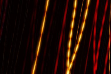 Süslü arka plan - renkli, düzensiz çizgiler. Neon ışıklı elementlerle grafiksel arkaplan.