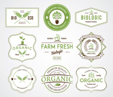 Biyo rozetleri armalar renkli