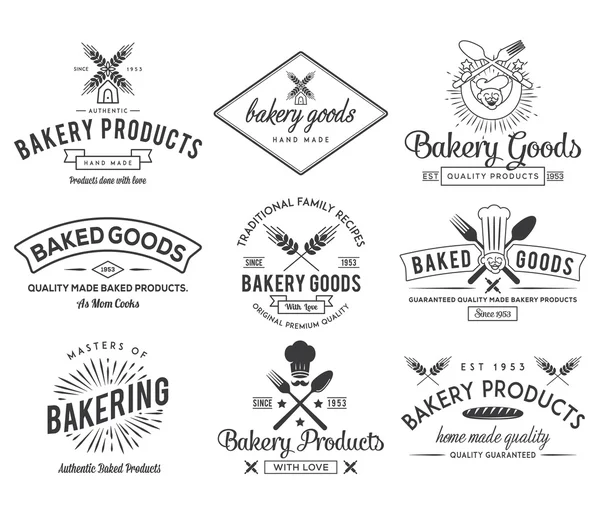 Bakery BW — Stock Vector