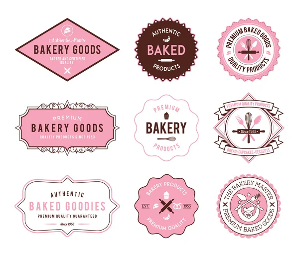 Bäckerei rosa — Stockvektor