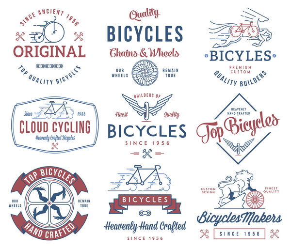 Bicycle Builder set 1 Colored