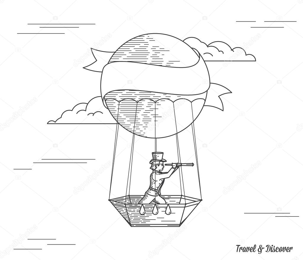 Man and baloon