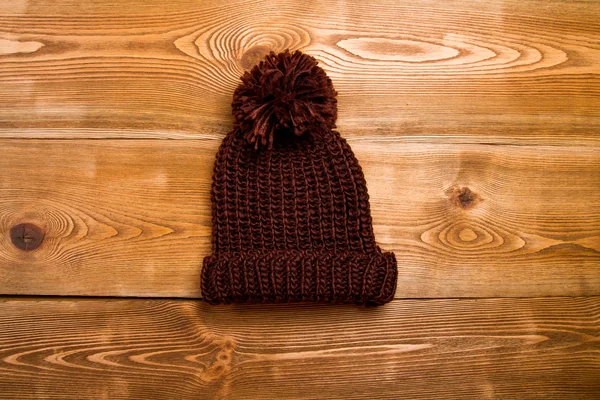 Зимова шапка з помпоном — стокове фото